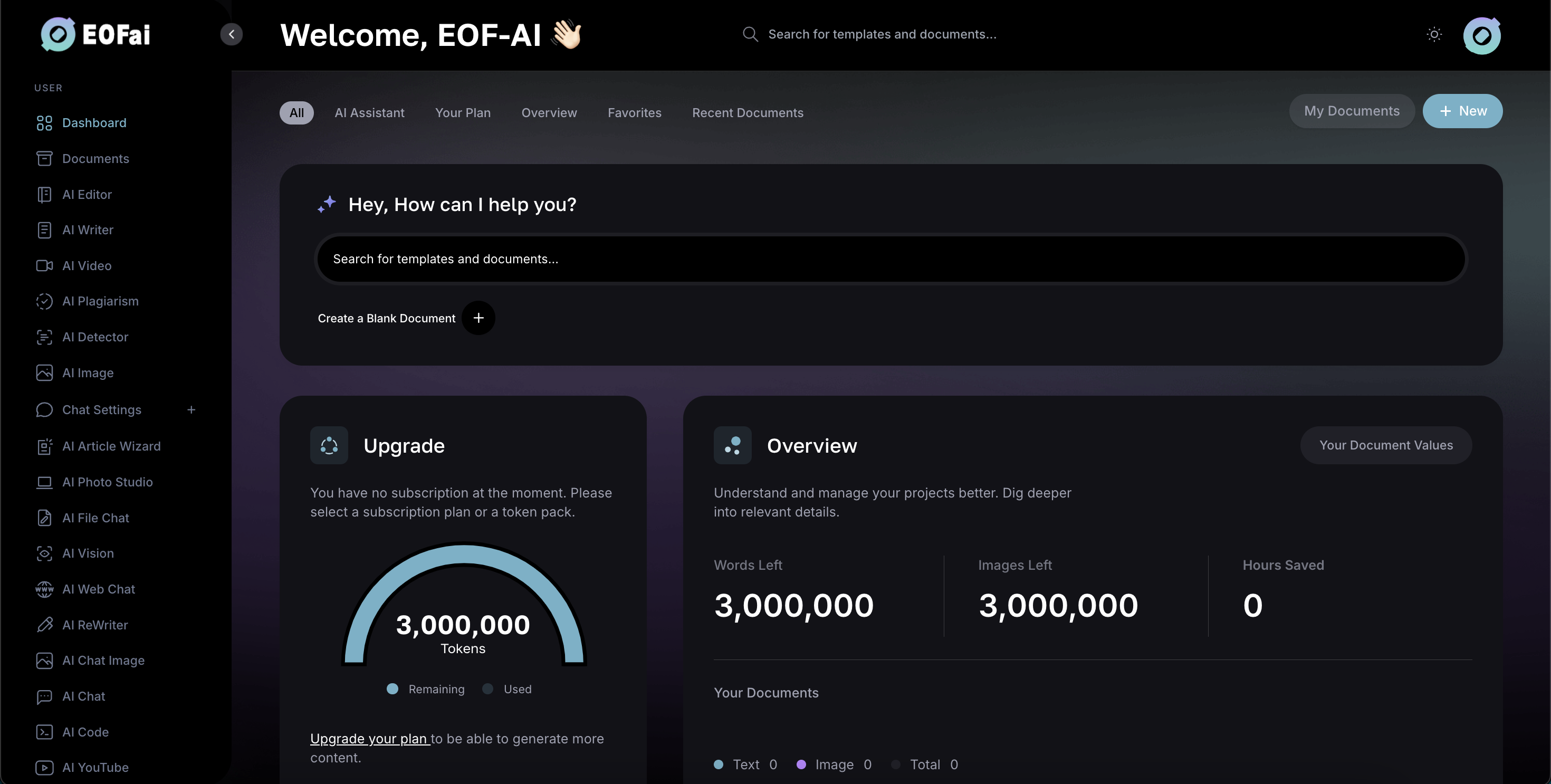 Image of EOF-AI dashboard